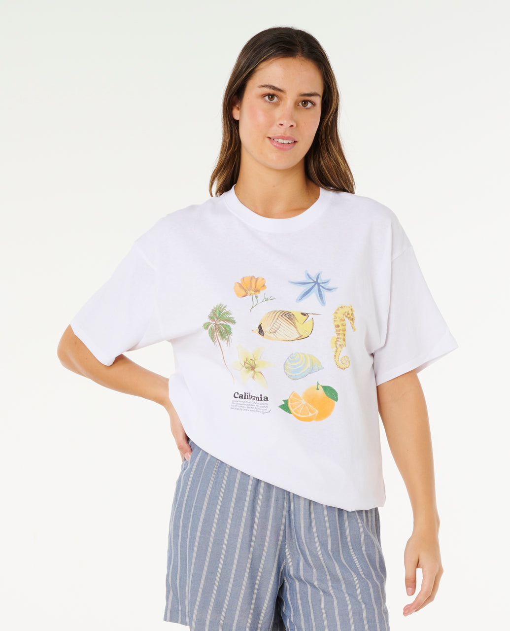 Rip Curl Women Poolside Heritage Tee 0M4WTE