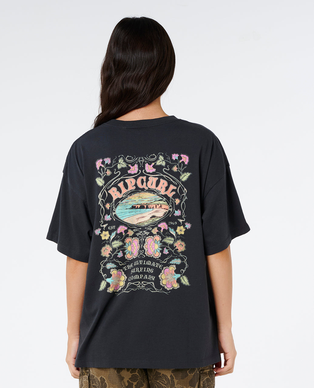 Rip Curl Women Half Moon Bay Heritage Tee 0NMWTE
