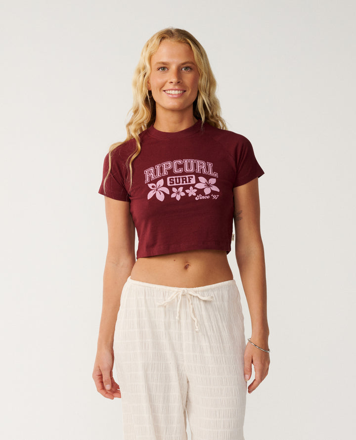Rip Curl Women Retro Swell Baby Tee 0P6WTE