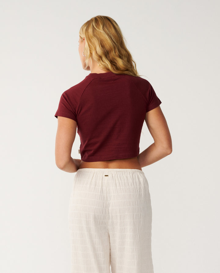 Rip Curl Women Retro Swell Baby Tee 0P6WTE