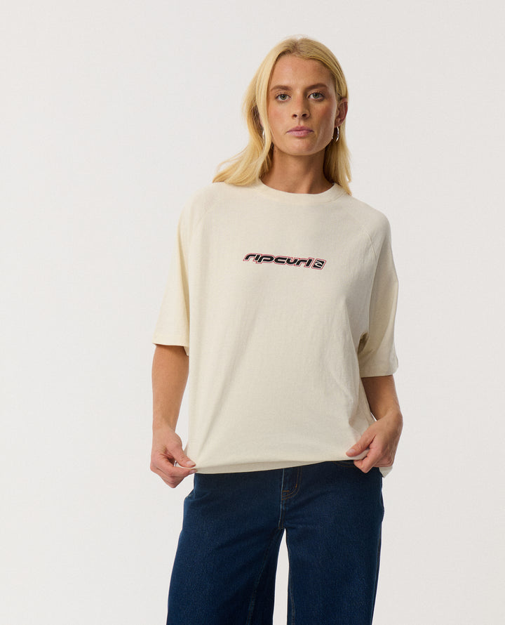Rip Curl Women Sunset Beach Raglan Boxy Tee 0Q1WTE