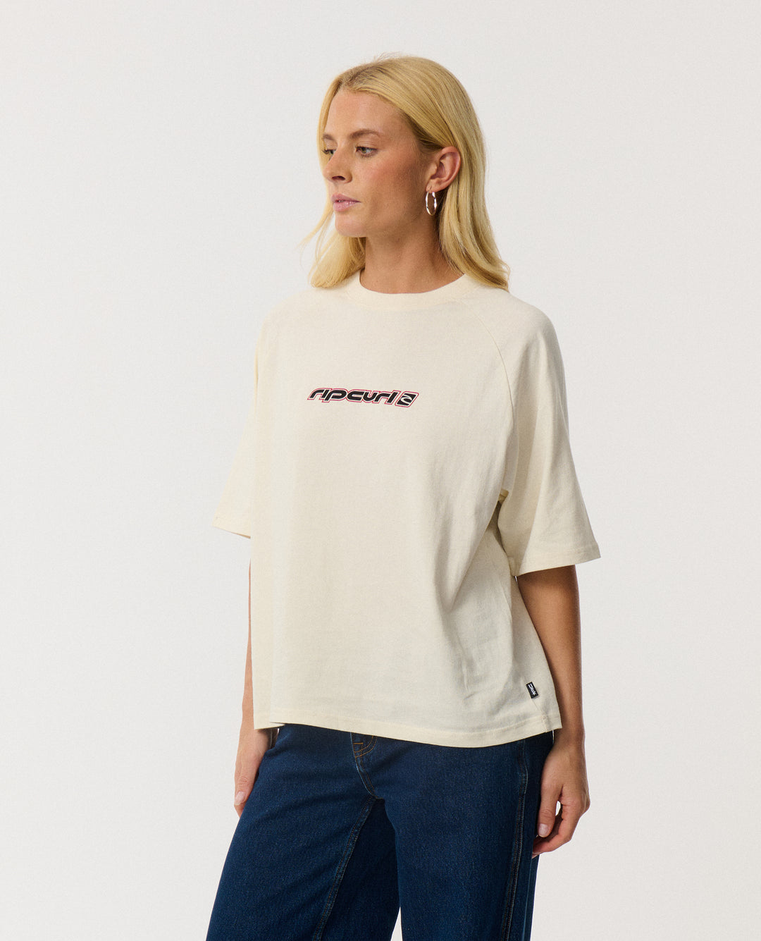 Rip Curl Women Sunset Beach Raglan Boxy Tee 0Q1WTE