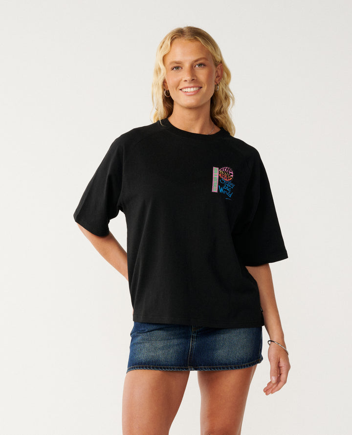 Rip Curl Women Surf The World Boxy Tee 0QMWTE