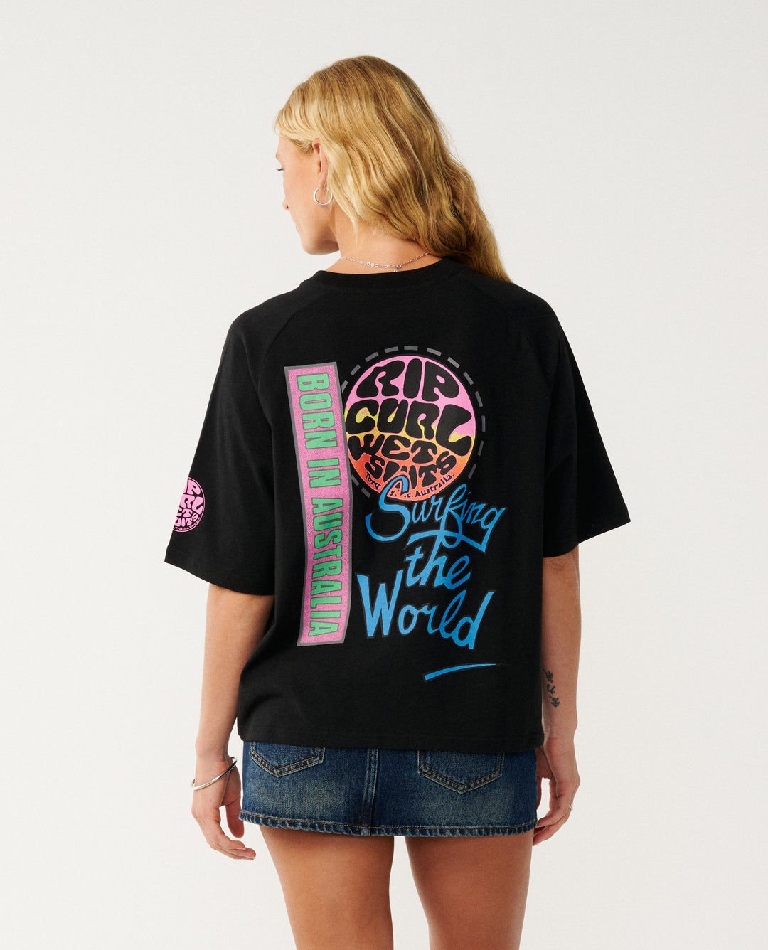 Rip Curl Women Surf The World Boxy Tee 0QMWTE