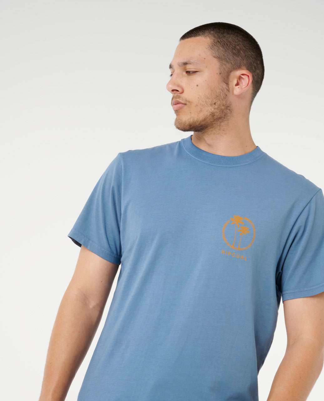 Rip Curl Men Mod Cali Two Palms Tee 0SPMTE