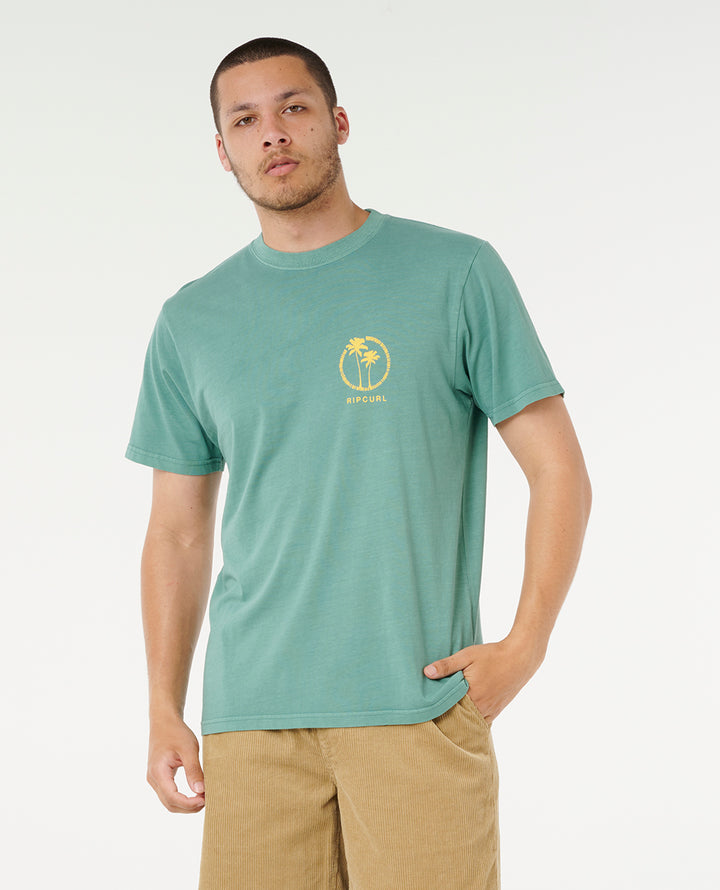 Rip Curl Men Mod Cali Two Palms Tee 0SPMTE