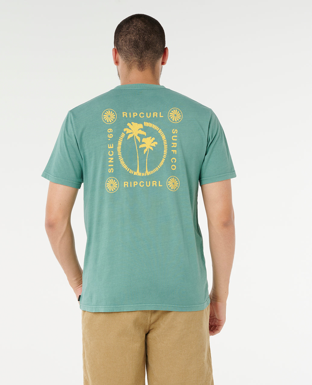 Rip Curl Men Mod Cali Two Palms Tee 0SPMTE