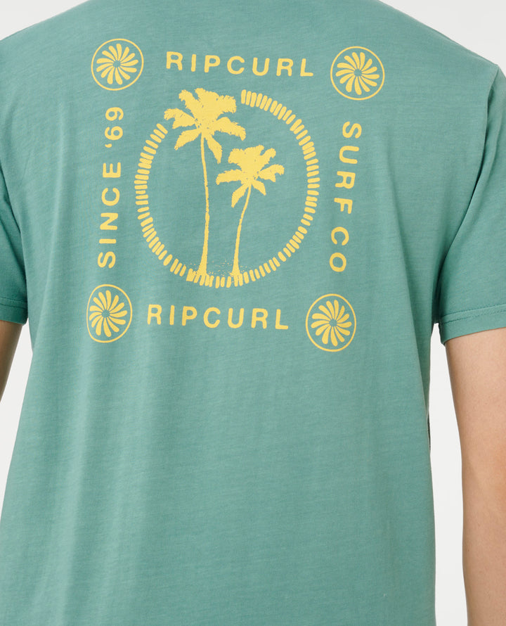 Rip Curl Men Mod Cali Two Palms Tee 0SPMTE