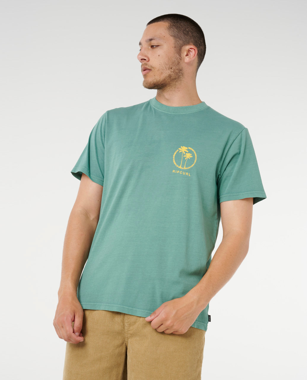 Rip Curl Men Mod Cali Two Palms Tee 0SPMTE
