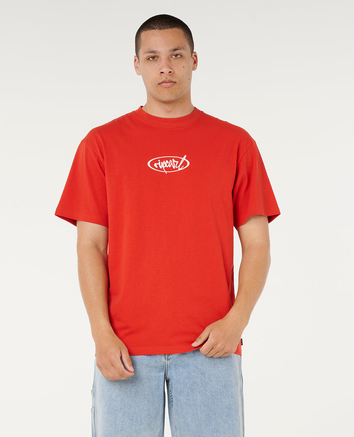 Rip Curl Men Rip Script Tee 0SRMTE