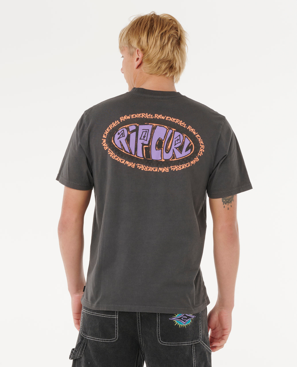 Rip Curl Men Raw Energy De Oval Tee 0TPMTE