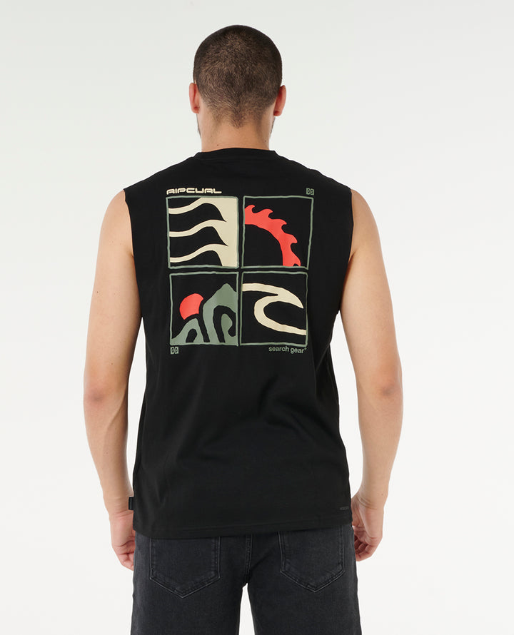 Rip Curl Men Vaporcool Search Peaks Muscle 0UMMTE