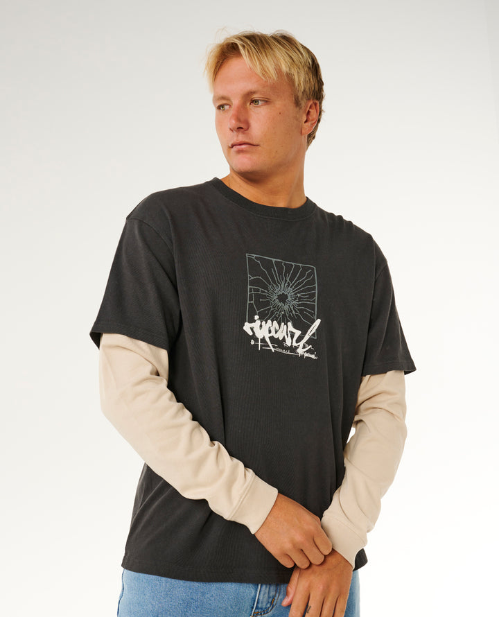 Rip Curl Men Inner Visions Smashed L/S Tee 0Y7MTE