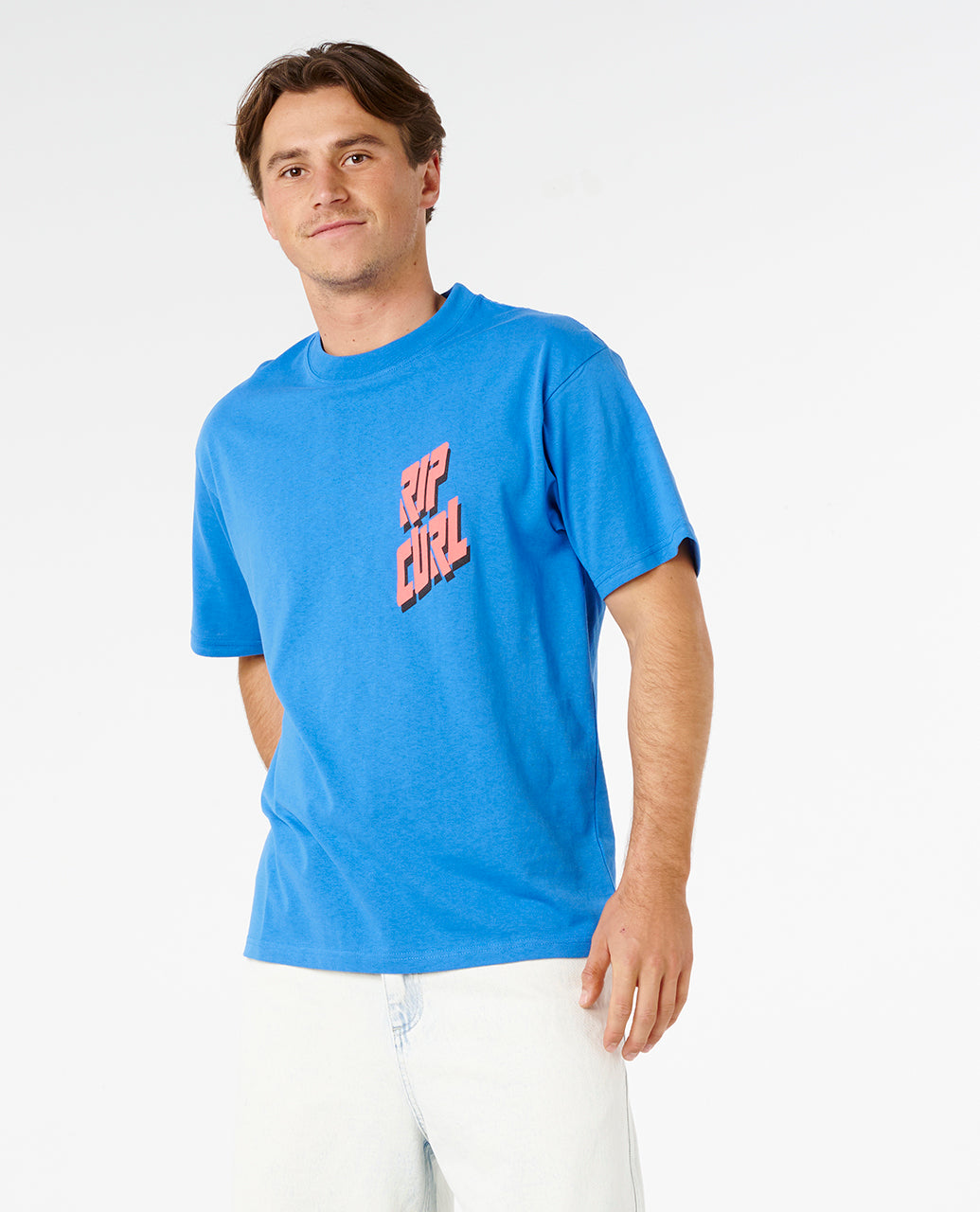 Rip Curl Men Liquid Trips Slant Tee 0ZAMTE