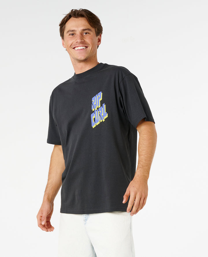 Rip Curl Men Liquid Trips Slant Tee 0ZAMTE