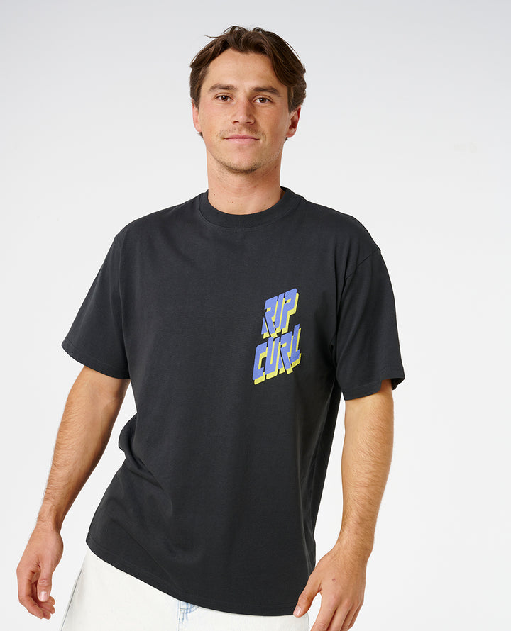 Rip Curl Men Liquid Trips Slant Tee 0ZAMTE