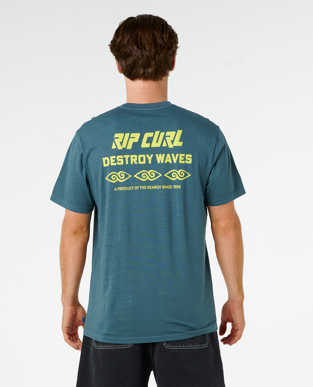 Rip Curl Men Liquid Trips Destroy Tee 0ZEMTE