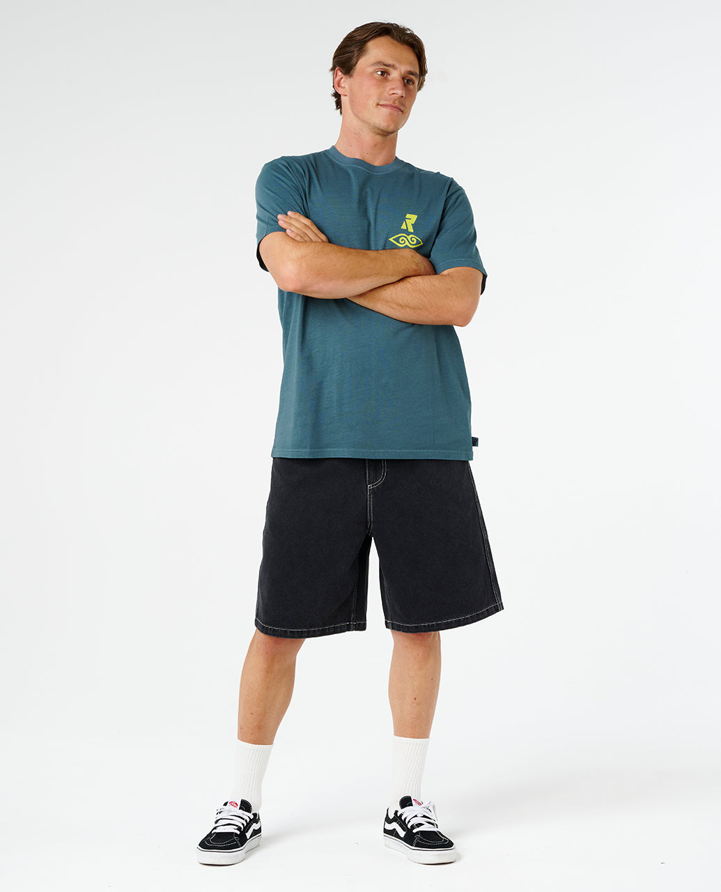 Rip Curl Men Liquid Trips Destroy Tee 0ZEMTE