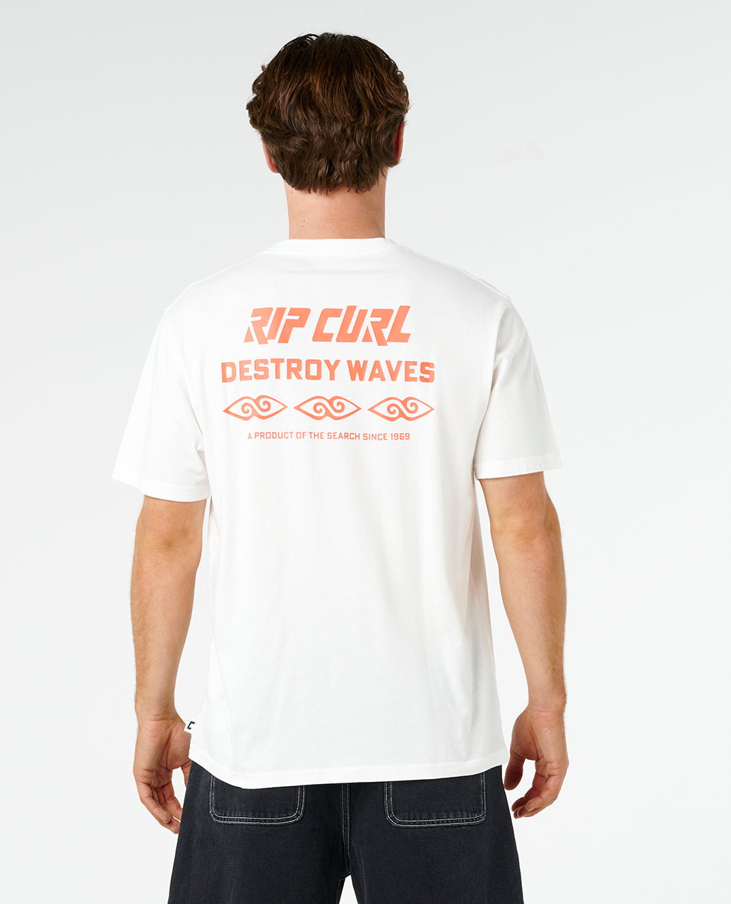 Rip Curl Men Liquid Trips Destroy Tee 0ZEMTE