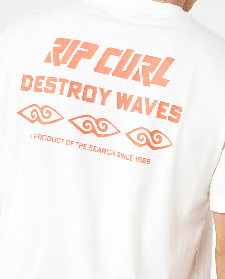 Rip Curl Men Liquid Trips Destroy Tee 0ZEMTE