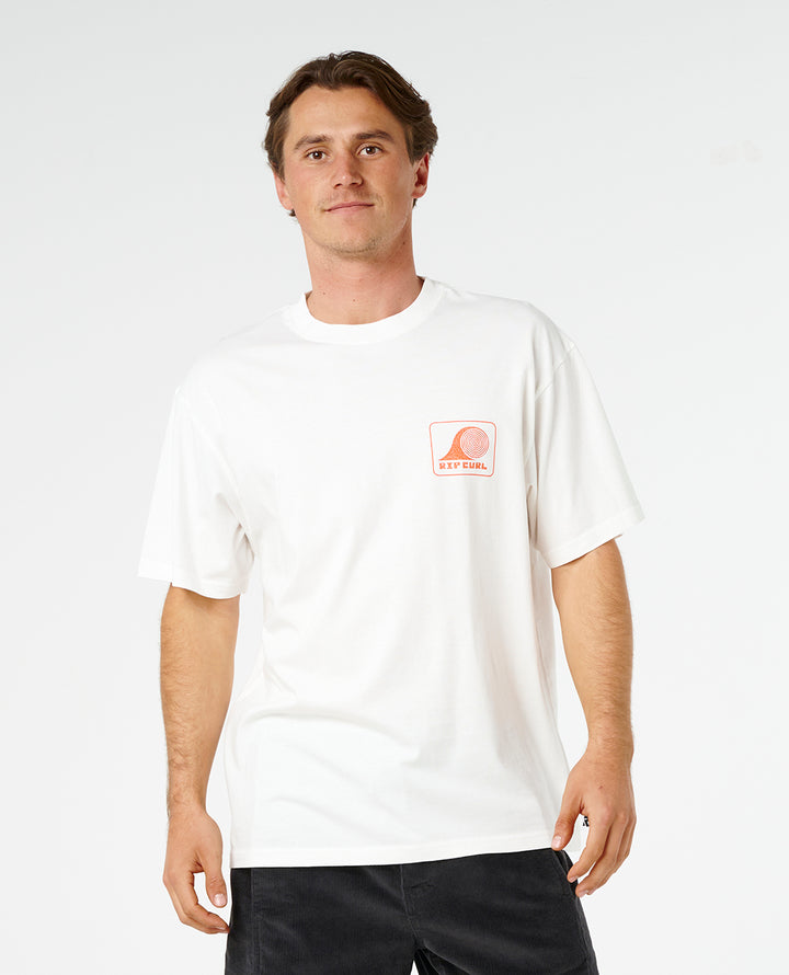Rip Curl Men Aots Rolling Wave Tee 0ZFMTE