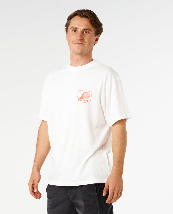 Rip Curl Men Aots Rolling Wave Tee 0ZFMTE