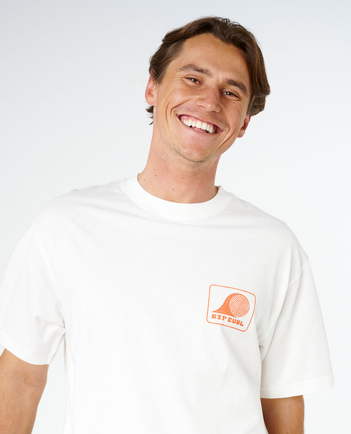 Rip Curl Men Aots Rolling Wave Tee 0ZFMTE
