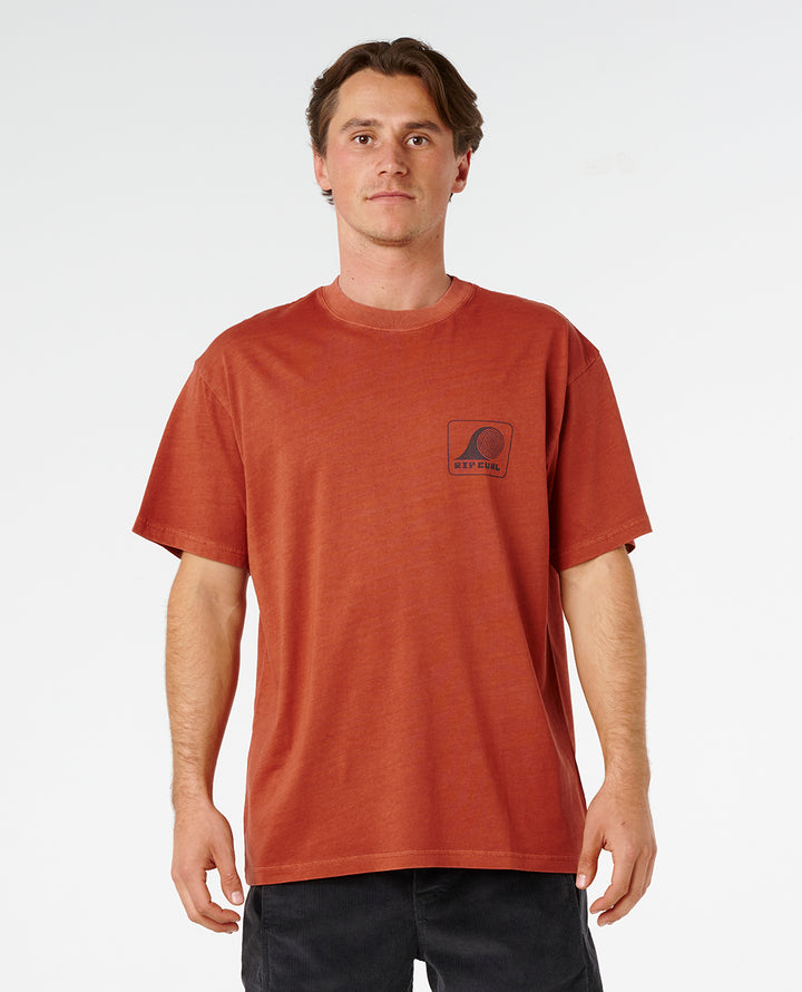 Rip Curl Men Aots Rolling Wave Tee 0ZFMTE