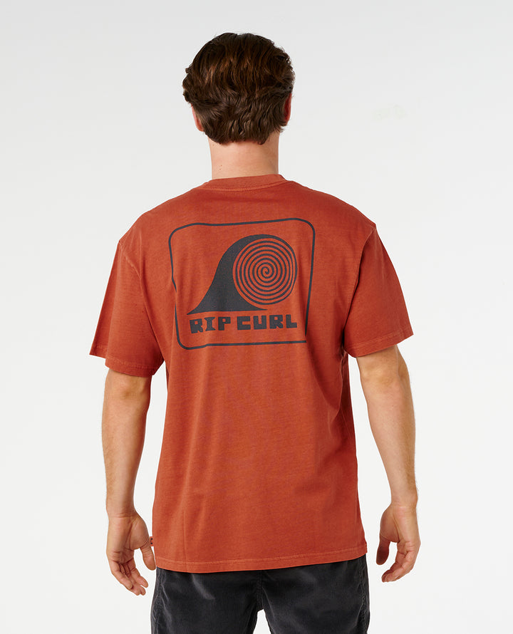 Rip Curl Men Aots Rolling Wave Tee 0ZFMTE