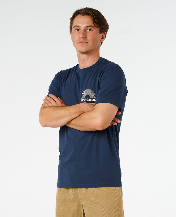 Rip Curl Men Aots Rising Tee 0ZGMTE