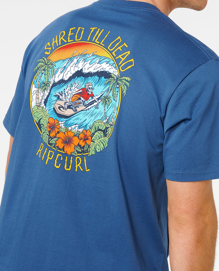 Rip Curl Men Shred Til Dead Tee 0ZKMTE