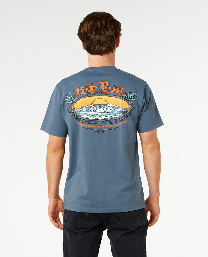 Rip Curl Men Hazed And Tubed Tee 0ZLMTE