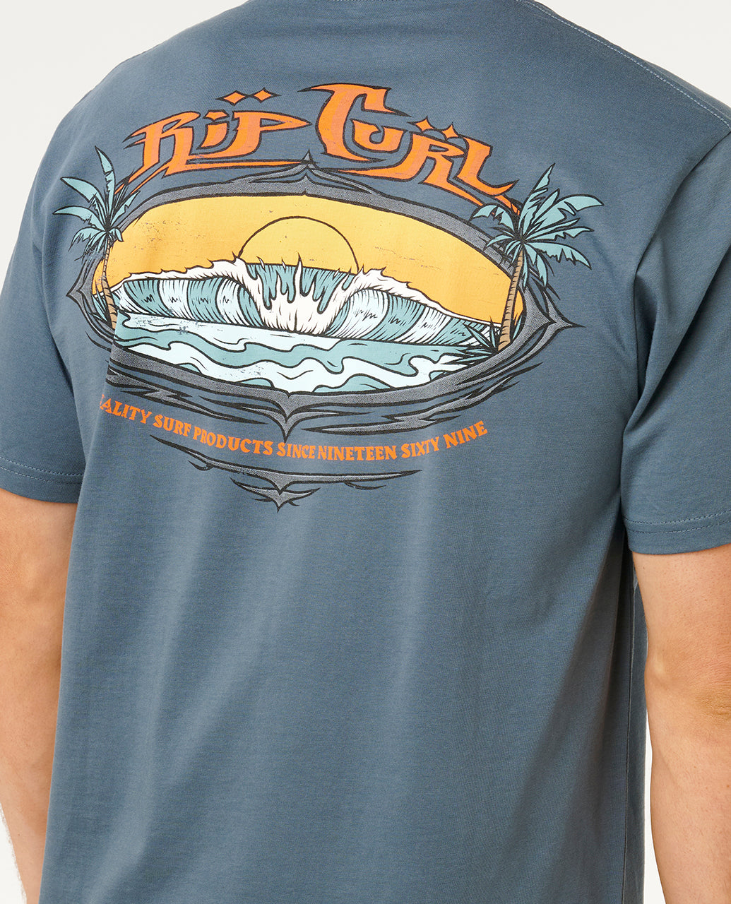 Rip Curl Men Hazed And Tubed Tee 0ZLMTE