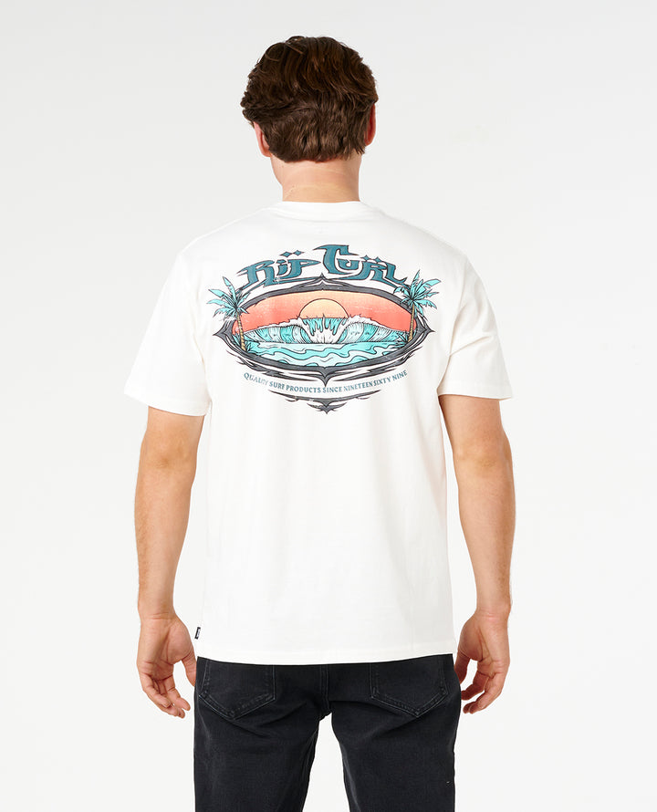 Rip Curl Men Hazed And Tubed Tee 0ZLMTE