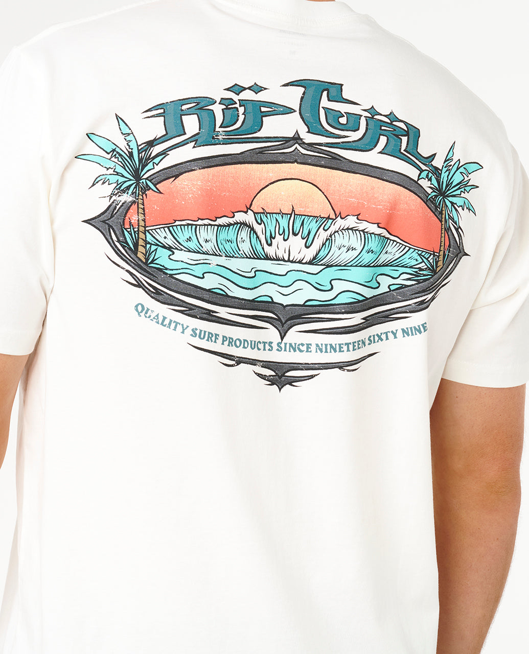 Rip Curl Men Hazed And Tubed Tee 0ZLMTE