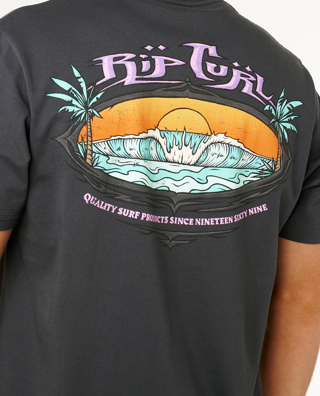 Rip Curl Men Hazed And Tubed Tee 0ZLMTE