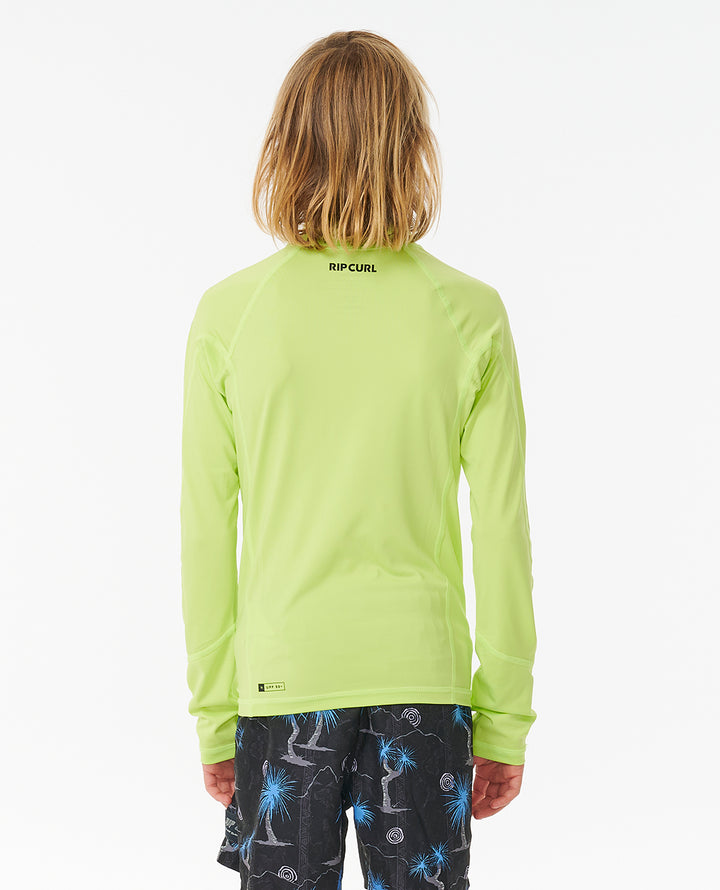 Rip Curl Boy Brand Wave Upf L/S Rash Vest-Boy 122BRV