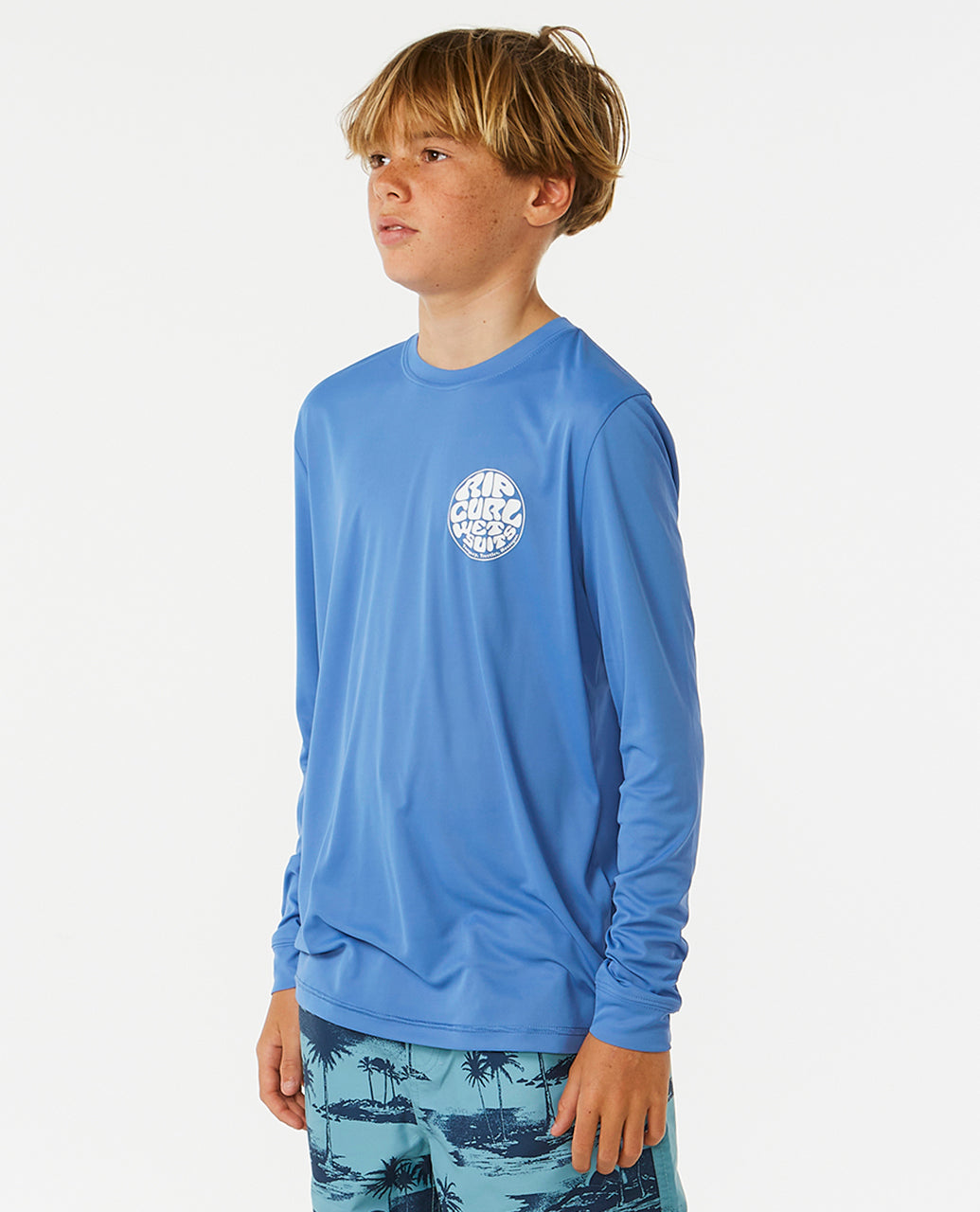 Rip Curl Kids Icons Surflite Upf L/S Rash Vest -Boy 12BBRV
