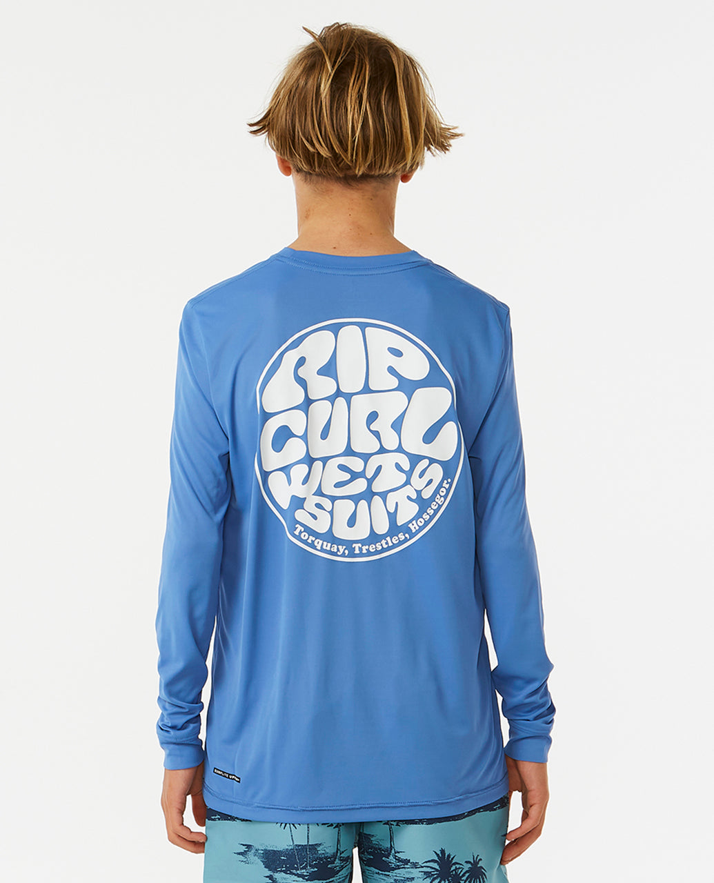 Rip Curl Kids Icons Surflite Upf L/S Rash Vest -Boy 12BBRV