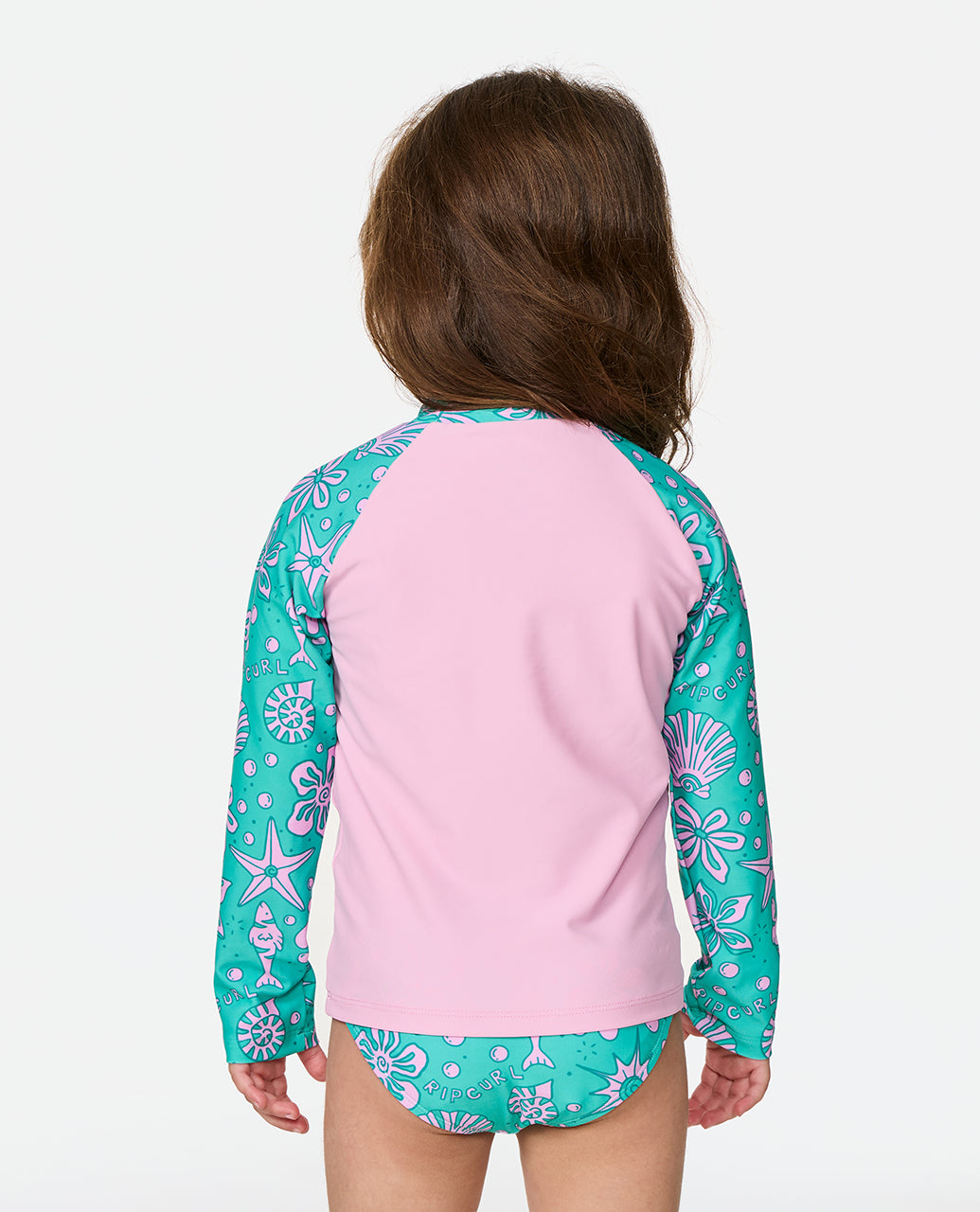 Rip Curl Girl Sunshine Ls Rash Vest Set-Girl 142JRV