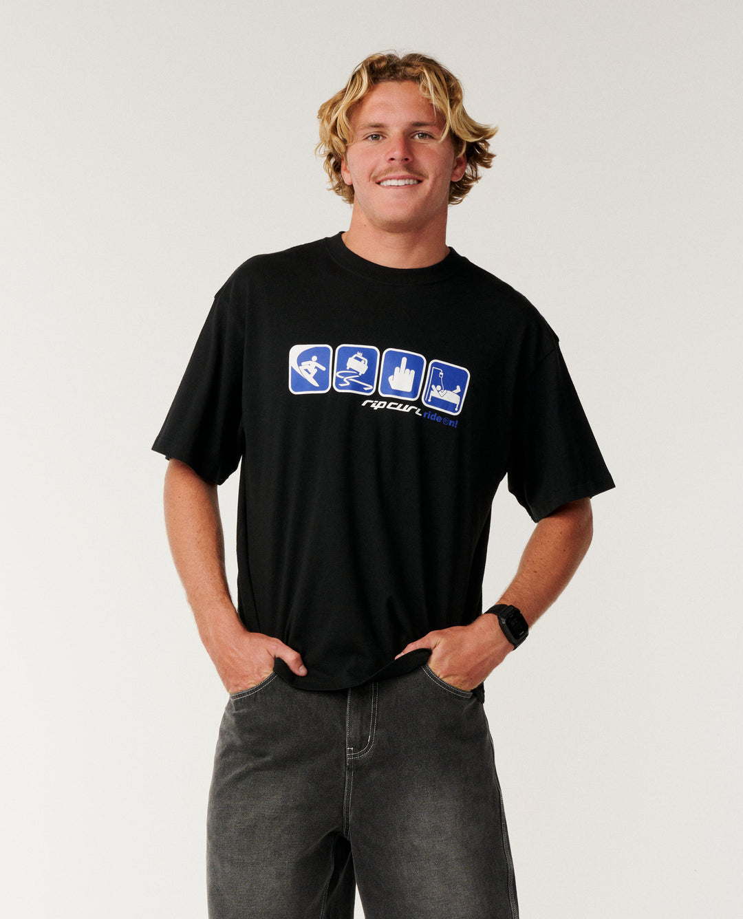 Rip Curl Men Archive Ride On Tee 170MTE
