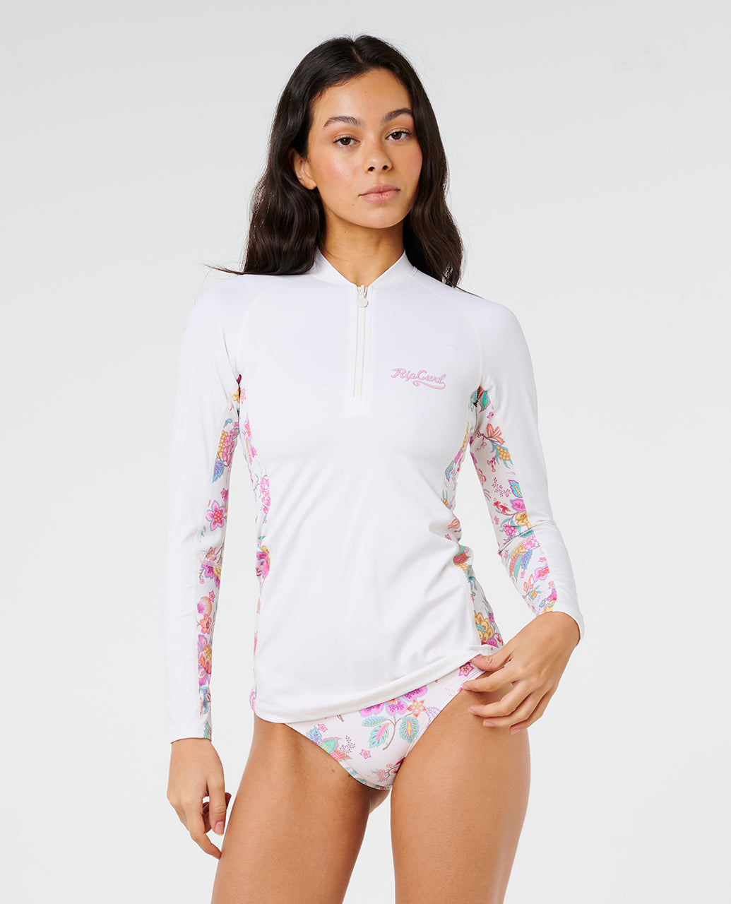 Rip Curl Women Half Moon Bay 1/4 Zip Upf Rv 1A8WRV