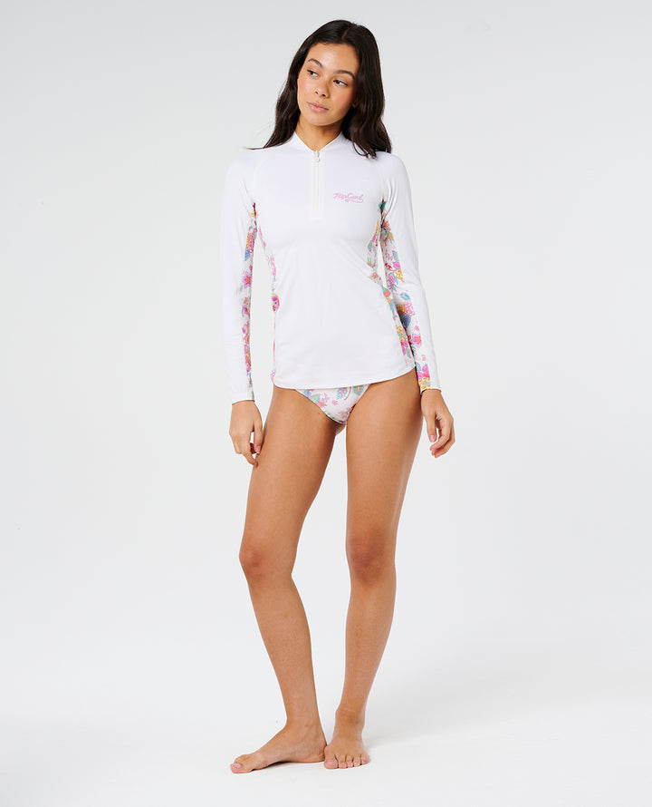 Rip Curl Women Half Moon Bay 1/4 Zip Upf Rv 1A8WRV