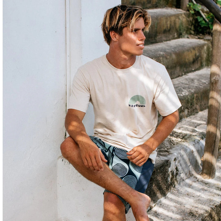 Rip Curl Men Aots Rising Tee 0ZGMTE