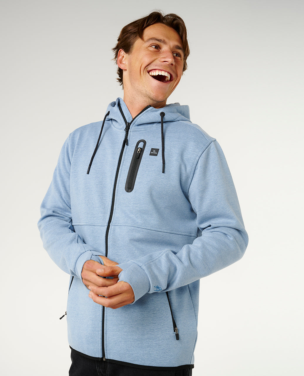 Rip Curl Men Anti Series Departed Zip Thru Hood CFEDB9